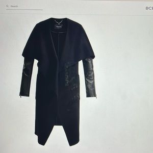 BCBGMAZARIA Fall 2023 Collection Fiona Draped Wool Coat